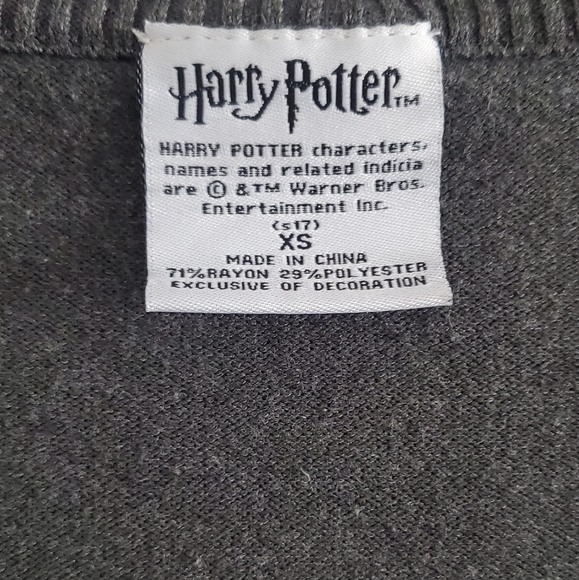 Harry Potter Womens Gryffindor House Open Front Cardigan Juniors Knit Sweater - Picture 2 of 4